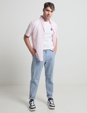 Camisa casual Eden Park de algodón manga corta para hombre