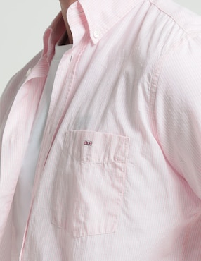 Camisa casual Eden Park de algodón manga corta para hombre