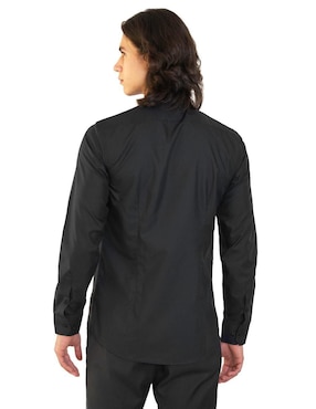 Camisa de vestir Rcano de bambú manga larga para hombre