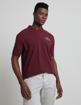 Playera Tipo Polo Lacoste Core Collection Para Hombre