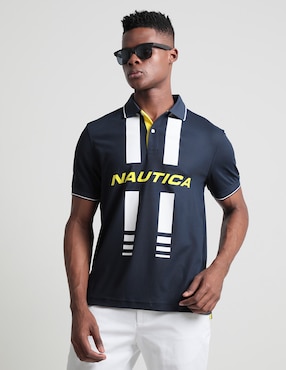 Playera Tipo Polo Nautica Para Hombre