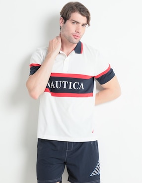 Playera Tipo Polo Nautica Para Hombre