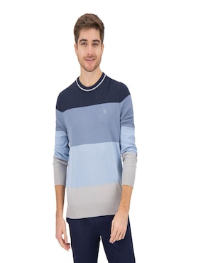 Sueter Nautica Jeans cuello redondo para hombre