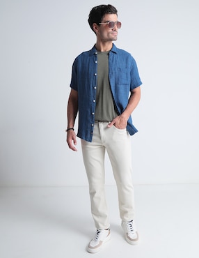 Jeans straight Faherty para hombre