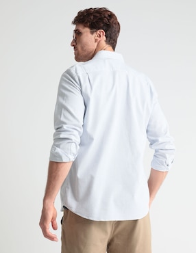 Camisa casual Faherty de algodón manga larga para hombre