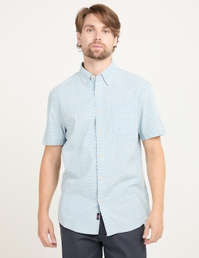 Camisa Casual Faherty De Algodón Manga Corta Para Hombre