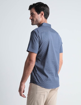 Camisa casual Faherty de algodón manga corta para hombre