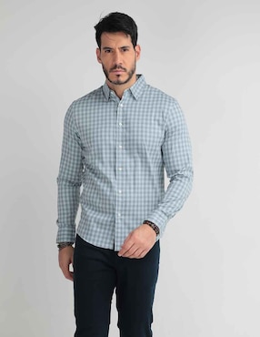 Camisa De Vestir Faherty De Algodón Manga Larga Para Hombre