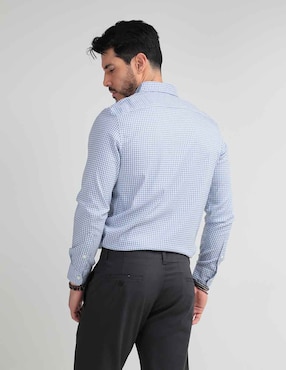 Camisa casual Faherty de algodón manga larga para hombre