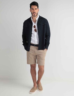 Camisa de vestir Faherty de algodón manga larga para hombre
