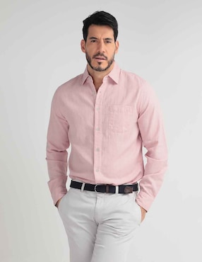 Camisa Casual Faherty De Manga Larga Para Hombre