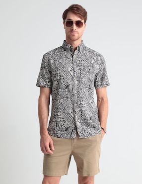 Camisa Casual Faherty De Manga Corta Para Hombre