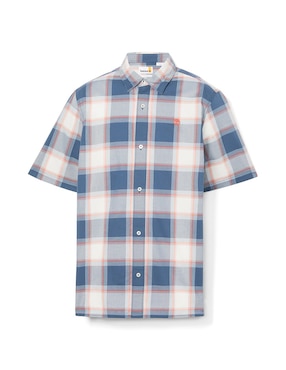 Camisa casual Timberland de algodón manga corta para hombre