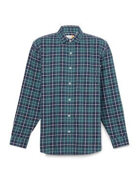Camisa casual Timberland de algodón manga larga para hombre