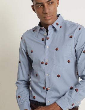 Camisa casual Ps By Paul Smith de algodón manga larga para hombre