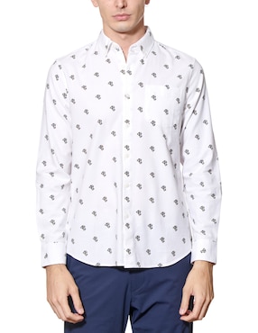 Camisa Casual Original Penguin De Algodón Manga Larga Para Hombre