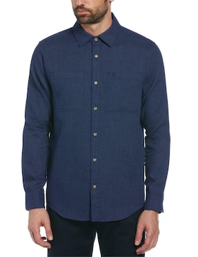 Camisa Casual Original Penguin De Algodón Manga Larga Para Hombre