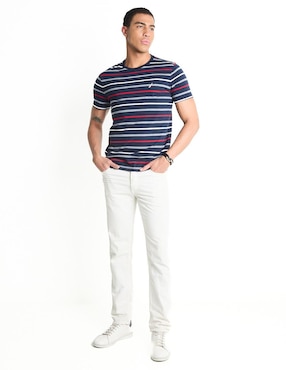 Playera Nautica cuello redondo para hombre