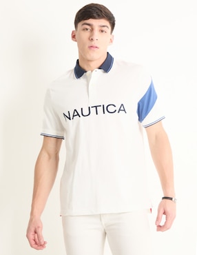 Playera Tipo Polo Nautica Para Hombre