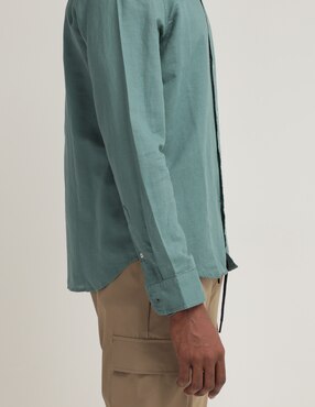 Camisa casual Timberland de algodón manga larga para hombre