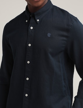 Camisa casual Timberland de algodón manga larga para hombre