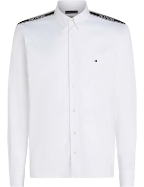 Camisa Casual Tommy Hilfiger De Algodón Manga Larga Para Hombre