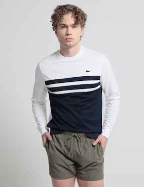 Playera Lacoste cuello redondo para hombre