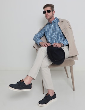Pantalón slim Faherty de algodón para hombre