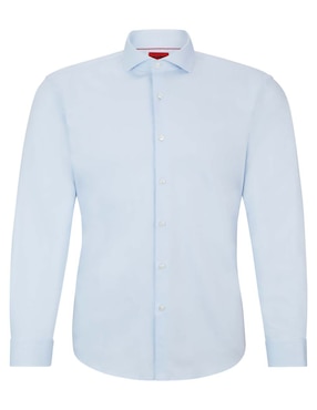 Camisa business casual HUGO de algodón manga larga para hombre