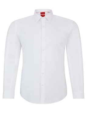 Camisa business casual HUGO de algodón manga larga para hombre
