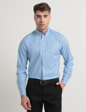 Camisa Casual Calvin Klein De Algodón Manga Larga Para Hombre