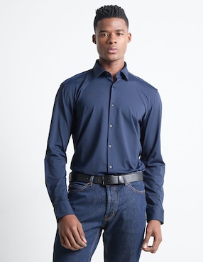 Camisa Casual Hugo Manga Larga Para Hombre