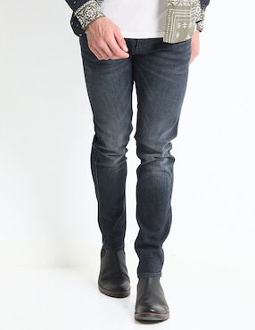 Jeans Straight HUGO Deslavado Para Hombre