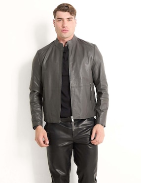 Chamarra Casual HUGO De Piel Para Hombre