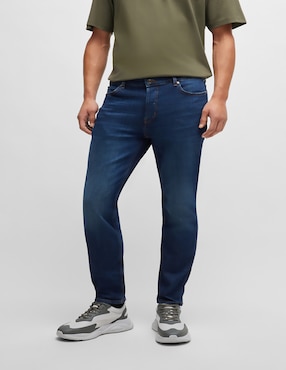 Jeans Slim HUGO Deslavado Para Hombre