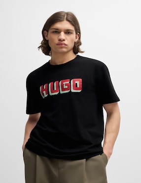 Playera HUGO Cuello Redondo Para Hombre