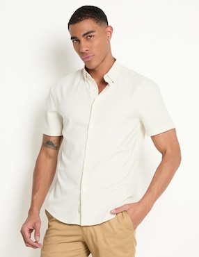 Camisa Casual Perry Ellis Manga Corta Para Hombre