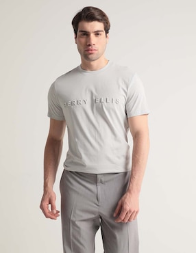 Playera Perry Ellis Cuello Redondo Para Hombre