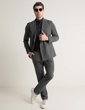 Camisa casual Perry Ellis manga larga para hombre