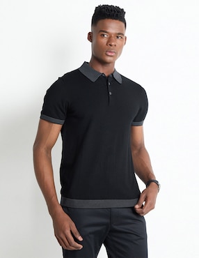 Playera Tipo Polo Perry Ellis Para Hombre