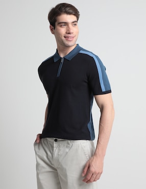 Playera Tipo Polo Perry Ellis Para Hombre