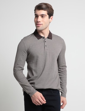 Playera Tipo Polo Perry Ellis Para Hombre