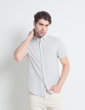 Camisa Casual Perry Ellis Manga Corta Para Hombre