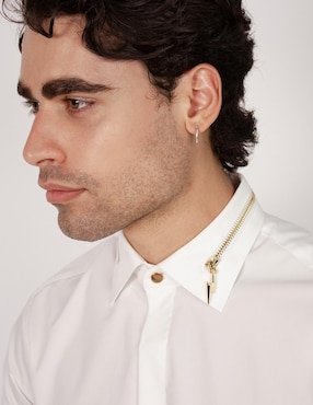 Camisa de vestir Rcano de bambú manga larga para hombre