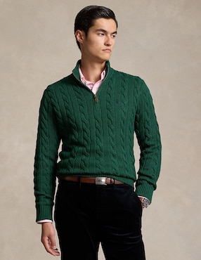 Sueter Polo Ralph Lauren Cuello Con Cierre Para Hombre