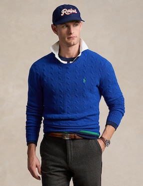 Sueter Polo Ralph Lauren Cuello Redondo Para Hombre