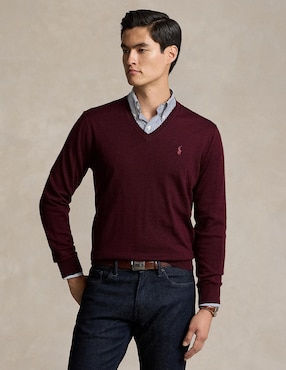 Sueter Polo Ralph Lauren Cuello V Para Hombre