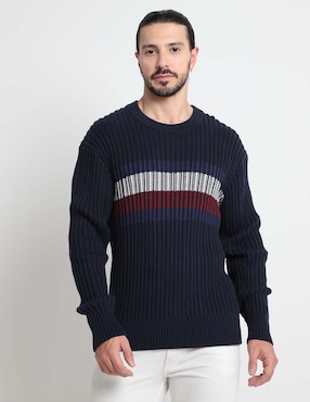 Sueter Tommy Hilfiger Cuello Redondo Para Hombre