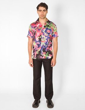 Camisa casual Rcano manga corta para hombre
