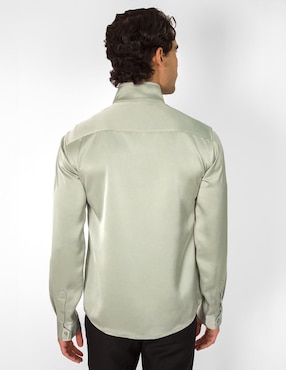 Camisa de vestir Rcano manga larga para hombre
